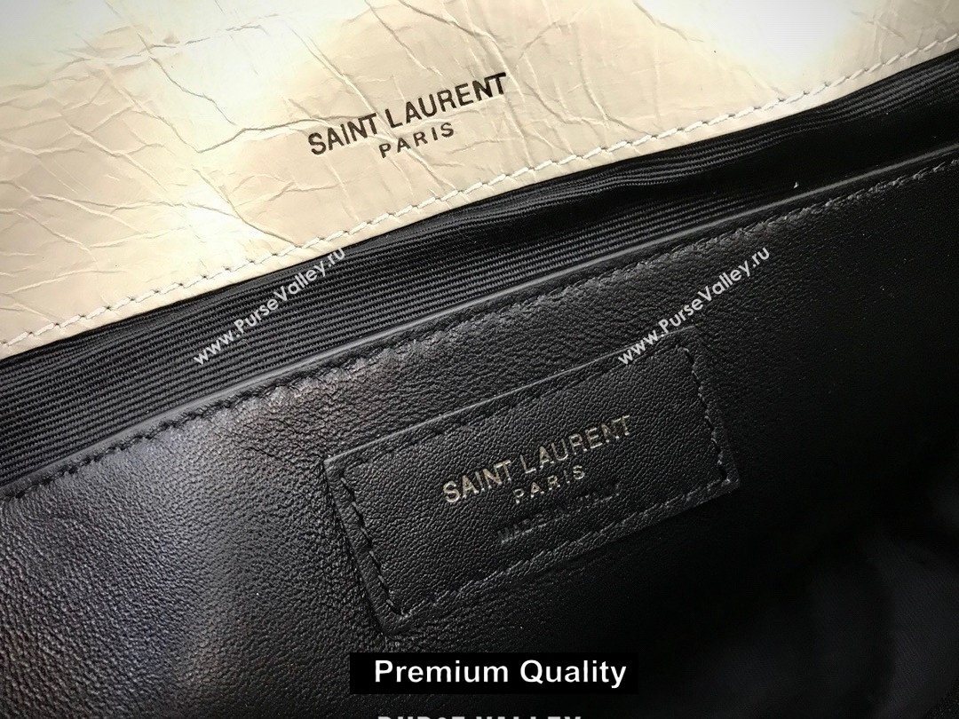 Saint Laurent Niki Baby Bag in Vintage Leather 533037 off white (yida-9375)