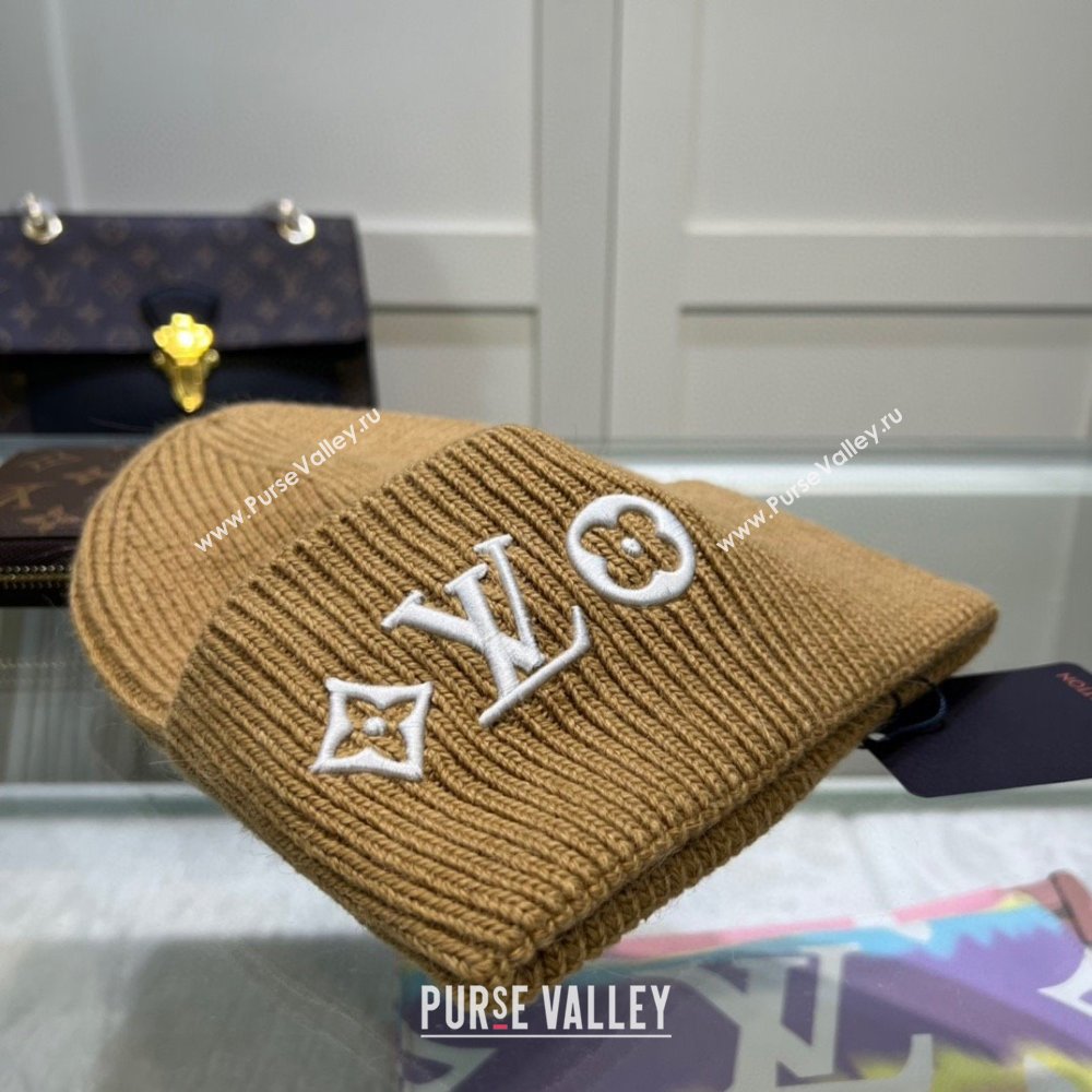 louis vuitton headline beanie brown 2023 (MAO-231208-05)