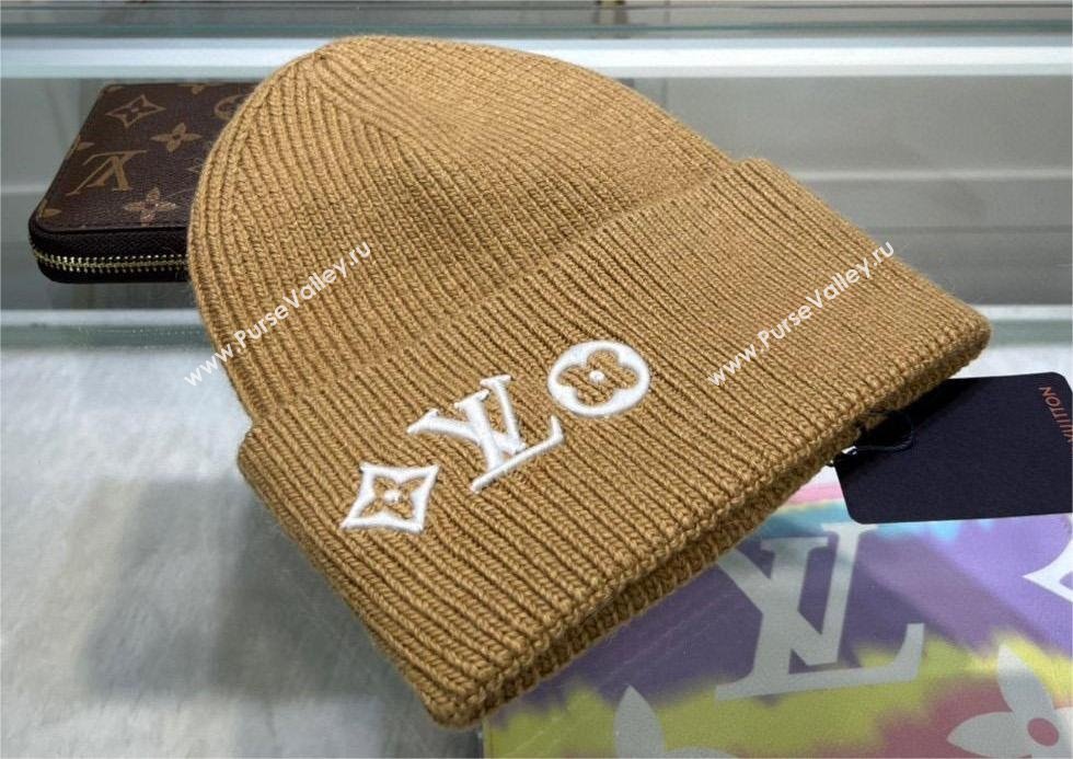 louis vuitton headline beanie brown 2023 (MAO-231208-05)