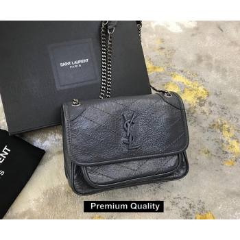 Saint Laurent Niki Baby Bag in Vintage Leather 533037  Ardoise (yida-6810)