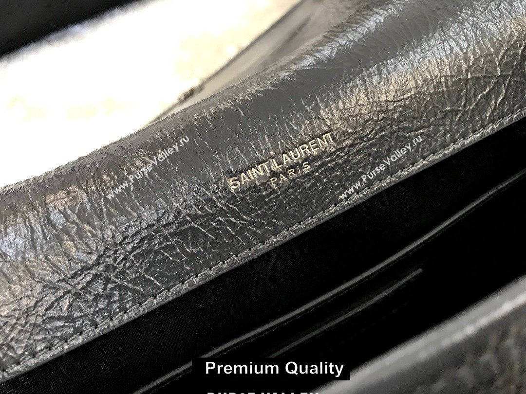 Saint Laurent Niki Baby Bag in Vintage Leather 533037  Ardoise (yida-6810)