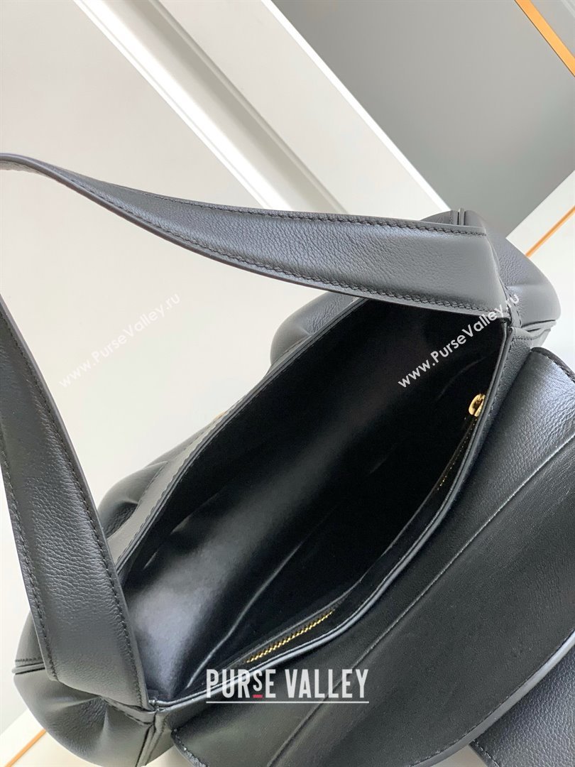 Celine MEDIUM POLLY BAG in SUPPLE CALFSKIN Black 2024 (SHANGPIN-240416-12)