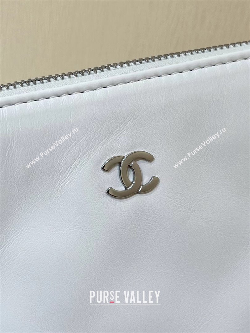 Chanel Shiny Calfskin Rainbow Metal White 22 Small Handbag AS3260 2024(ORIGINAL QUALITY) (SHUNYANG-231208-01)