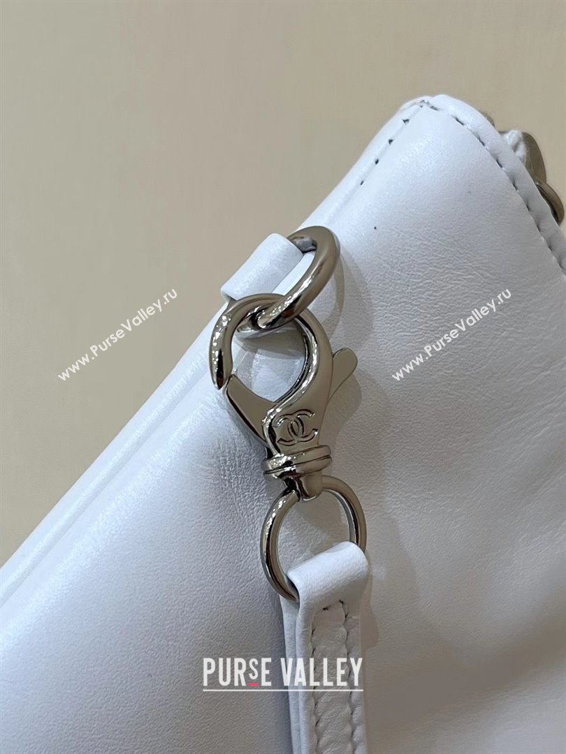 Chanel Shiny Calfskin Rainbow Metal White 22 Small Handbag AS3260 2024(ORIGINAL QUALITY) (SHUNYANG-231208-01)