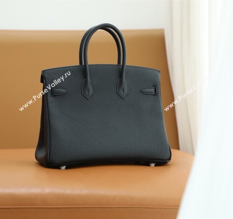 Hermes Birkin 25/30 In Original togo Leather black with Gold Hardware (Full Handmade) (ayan-240318-01)