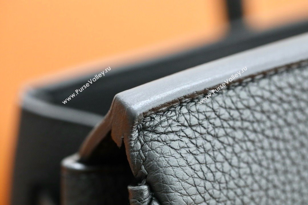 Hermes Birkin 25/30 In Original togo Leather black with silver Hardware (Full Handmade) (ayan-240318-02)