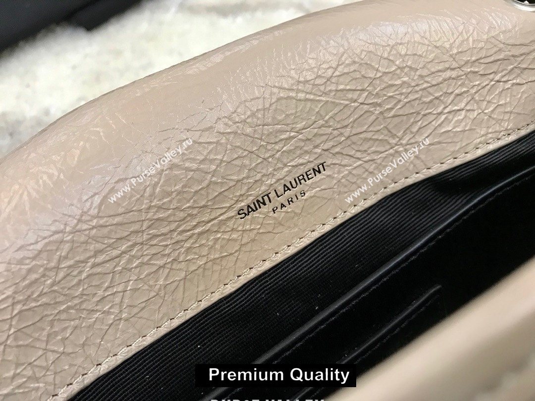 Saint Laurent Niki Baby Bag in Vintage Leather 533037 nude (yida-1325)