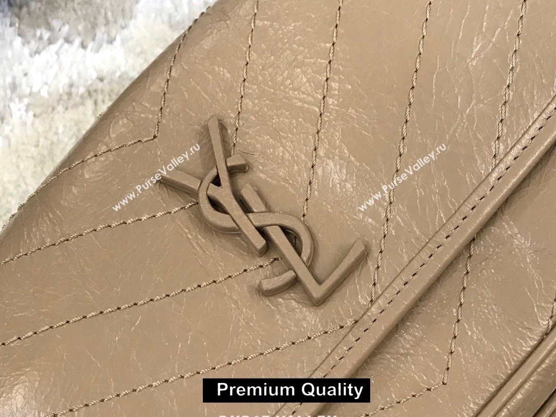 Saint Laurent Niki Baby Bag in Vintage Leather 533037 apricot (yida-2378)