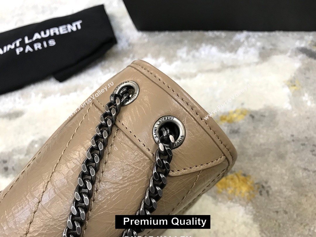 Saint Laurent Niki Baby Bag in Vintage Leather 533037 apricot (yida-2378)