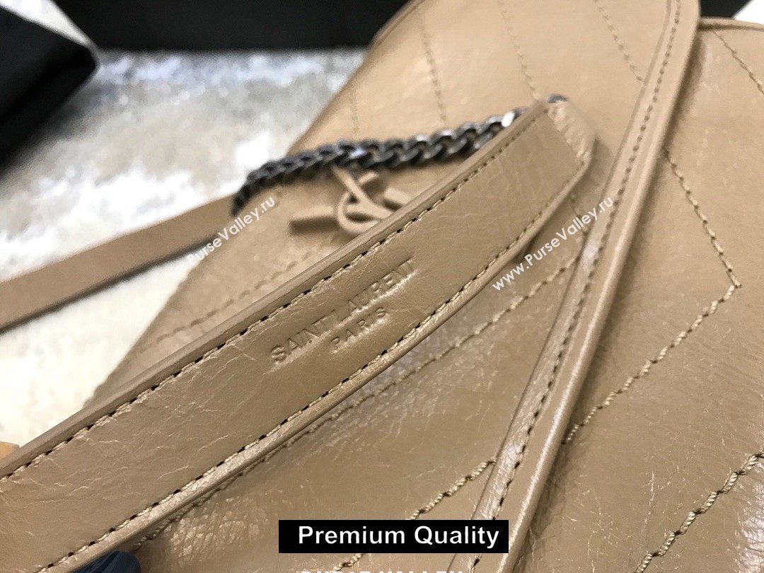 Saint Laurent Niki Baby Bag in Vintage Leather 533037 apricot (yida-2378)