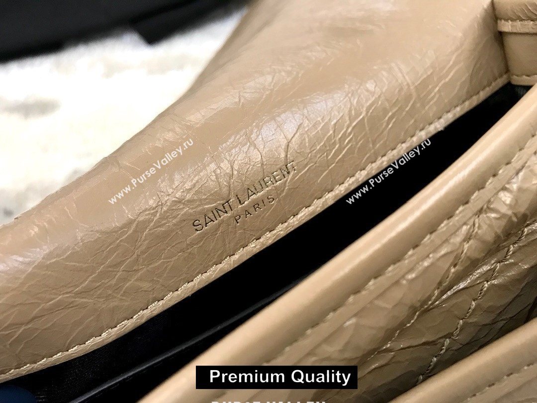 Saint Laurent Niki Baby Bag in Vintage Leather 533037 apricot (yida-2378)