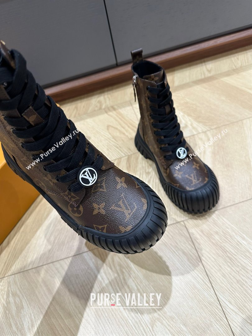 Louis Vuitton Ruby Flat Ankle Boots Monogram canvas 2023 (kaola-23102705)