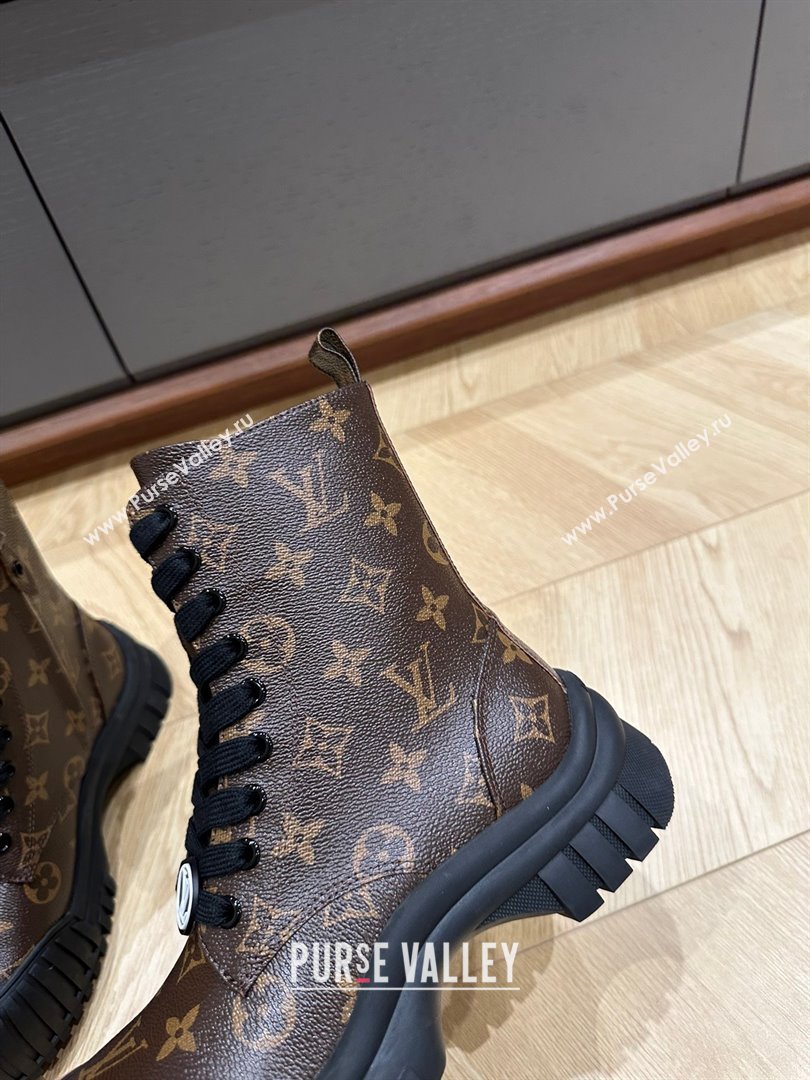 Louis Vuitton Ruby Flat Ankle Boots Monogram canvas 2023 (kaola-23102705)