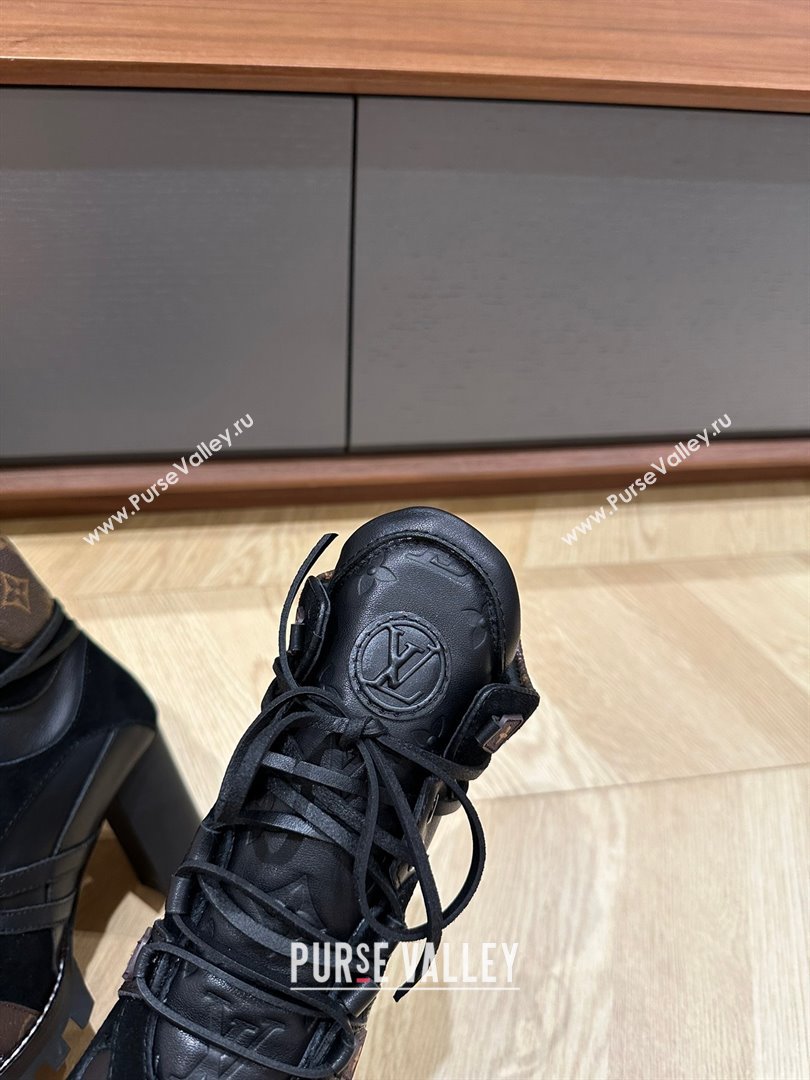 Louis Vuitton Star Trail Ankle Boots in Mix of materials Black 2023 (kaola-23102802)