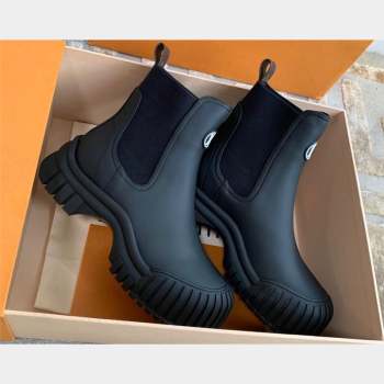 Louis Vuitton Ruby Flat Ankle Boots in Calf leather Black 2023 (kaola-23102709)