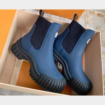 Louis Vuitton Ruby Flat Ankle Boots in Calf leather Blue 2023 (kaola-23102711)