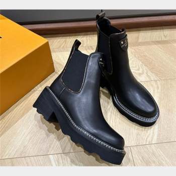 Louis Vuitton LV Beaubourg Ankle Boots 1A8949 Calf leather Black 2023 (kaola-23102701)
