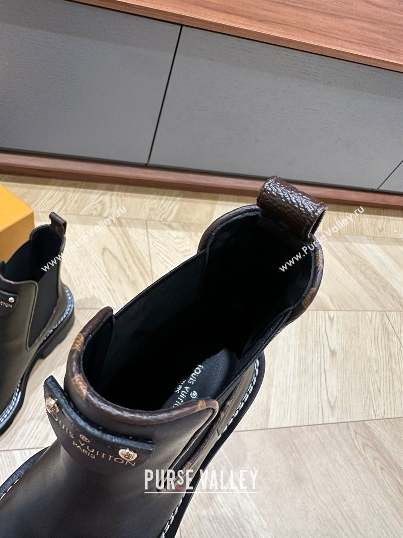 Louis Vuitton LV Beaubourg Ankle Boots 1A8949 Calf leather Black 2023 (kaola-23102701)