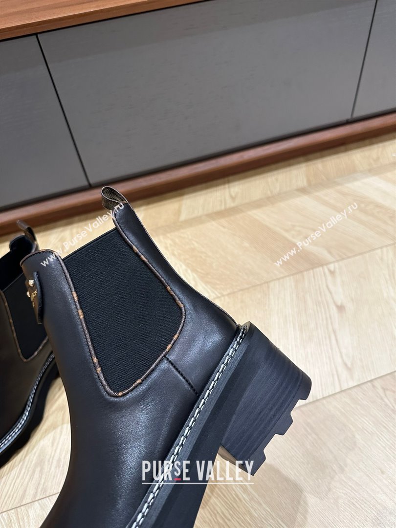 Louis Vuitton LV Beaubourg Ankle Boots 1A8949 Calf leather Black 2023 (kaola-23102701)