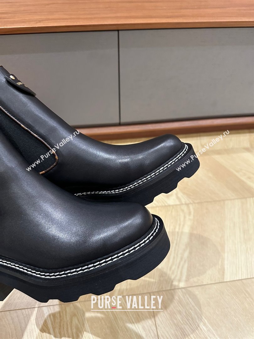 Louis Vuitton LV Beaubourg Ankle Boots 1A8949 Calf leather Black 2023 (kaola-23102701)