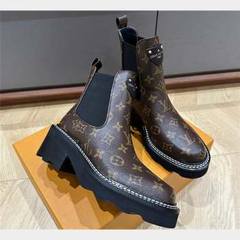 Louis Vuitton LV Beaubourg Ankle Boots 1A8QCO Monogram canvas 2023 (kaola-23102702)