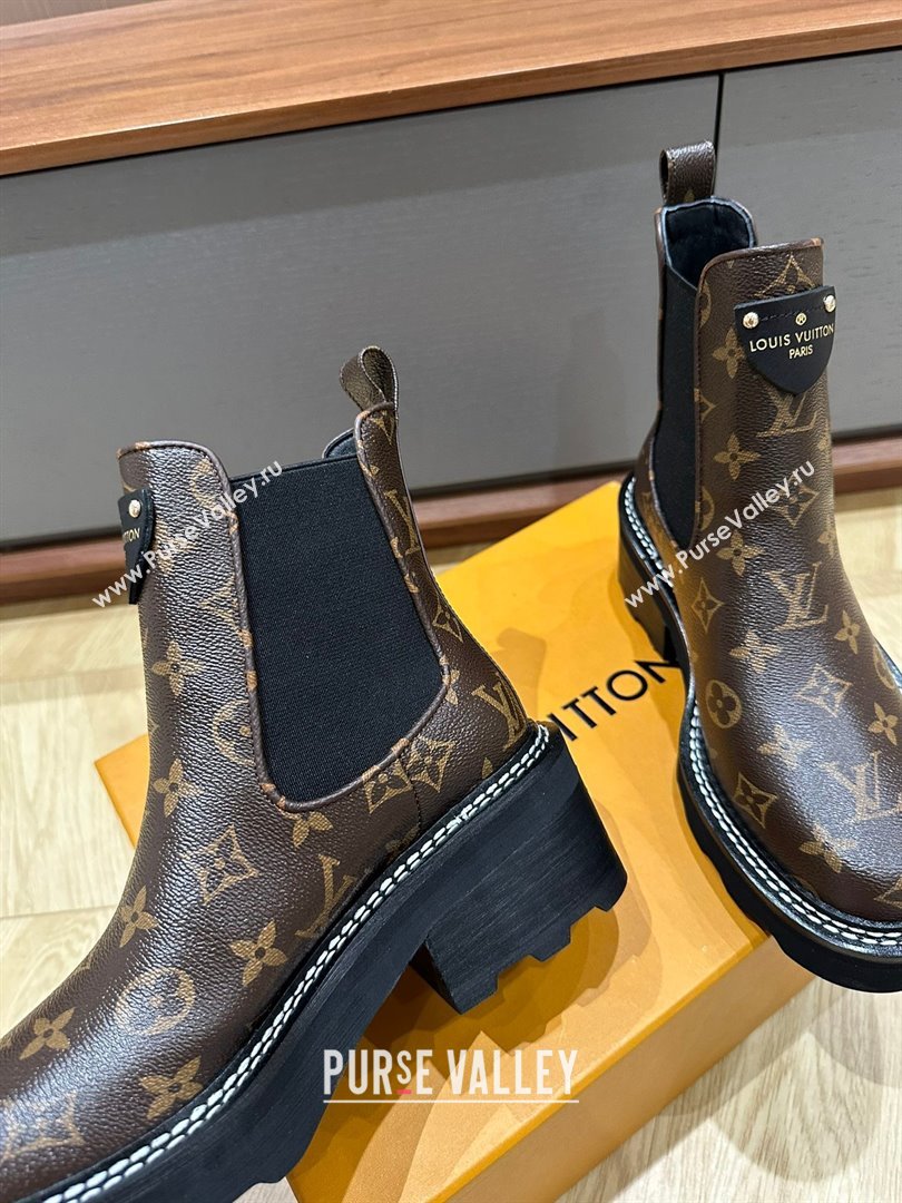 Louis Vuitton LV Beaubourg Ankle Boots 1A8QCO Monogram canvas 2023 (kaola-23102702)