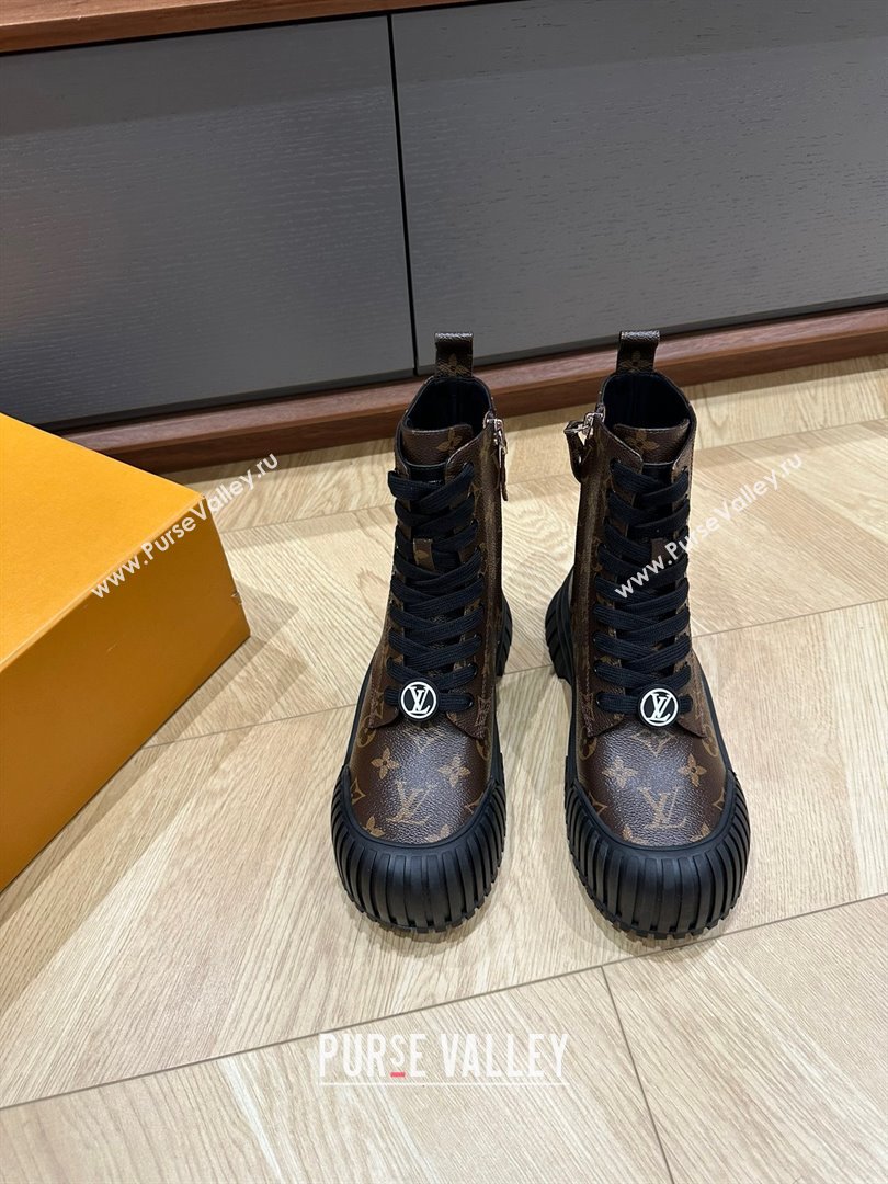 Louis Vuitton Ruby Flat Ankle Boots Monogram canvas 2023 (kaola-23102705)