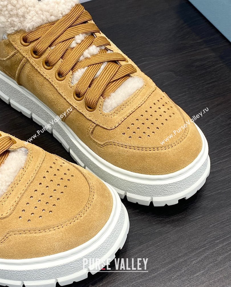 Prada Suede sneaker 1E947M ecru 2023 (kaola-231009-04)