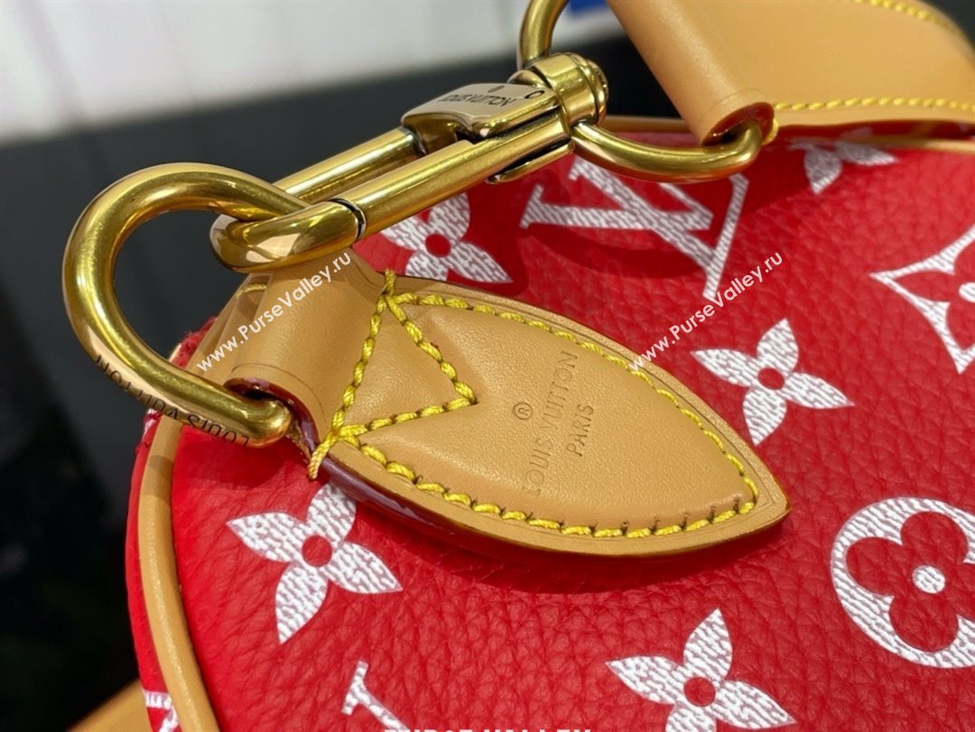 louis vuitton Speedy Bandoulière 25 bag red M24425 2024 (kiki-240123-01)
