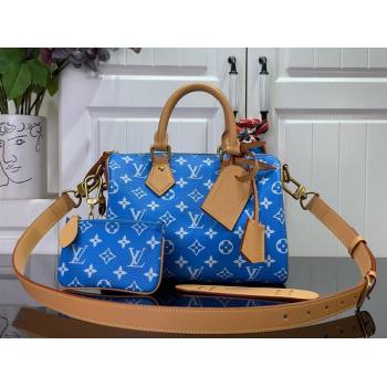 louis vuitton Speedy Bandoulière 25 bag BLUE M24424 2024 (kiki-240123-03)