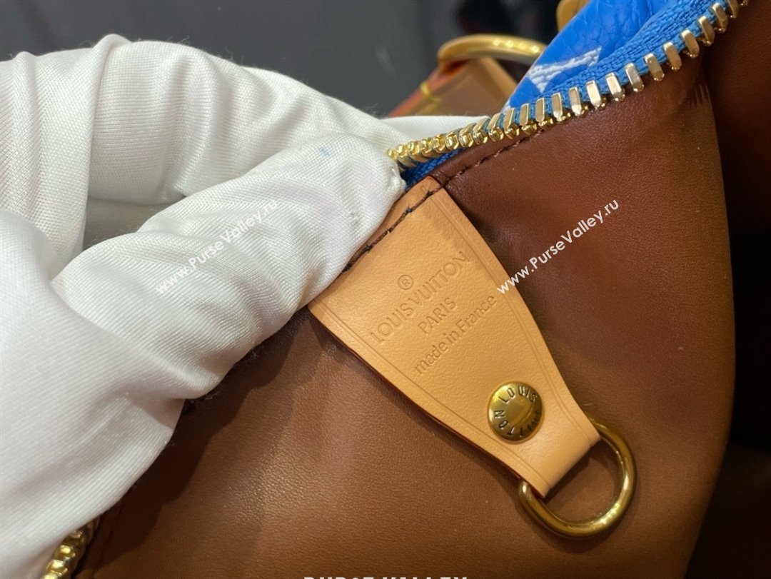 louis vuitton Speedy Bandoulière 25 bag BLUE M24424 2024 (kiki-240123-03)