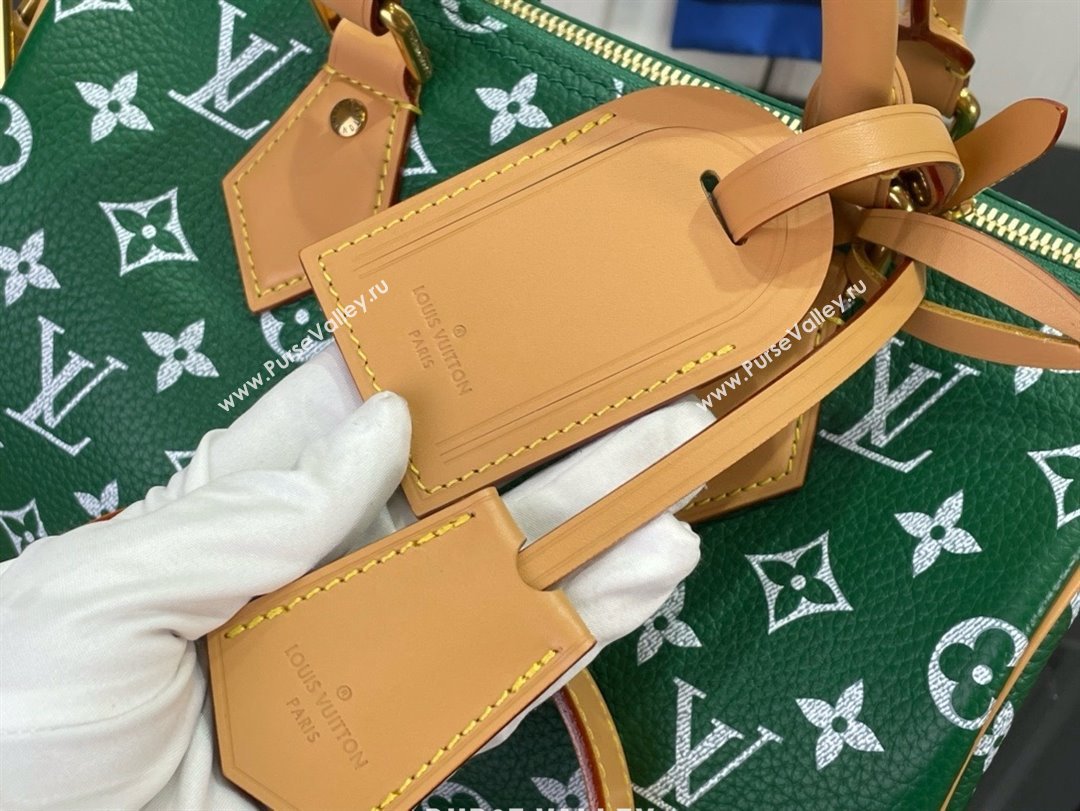 louis vuitton Speedy Bandoulière 25 bag GREEN M24423 2024 (kiki-240123-05)