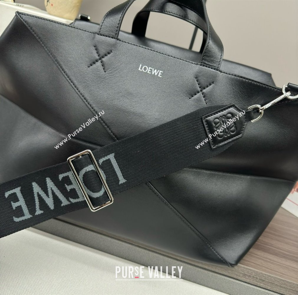 LOEWE PUZZLE FOLD DUFFLE TOTE BLACK 2024 (YONGSHENG-240123-02)