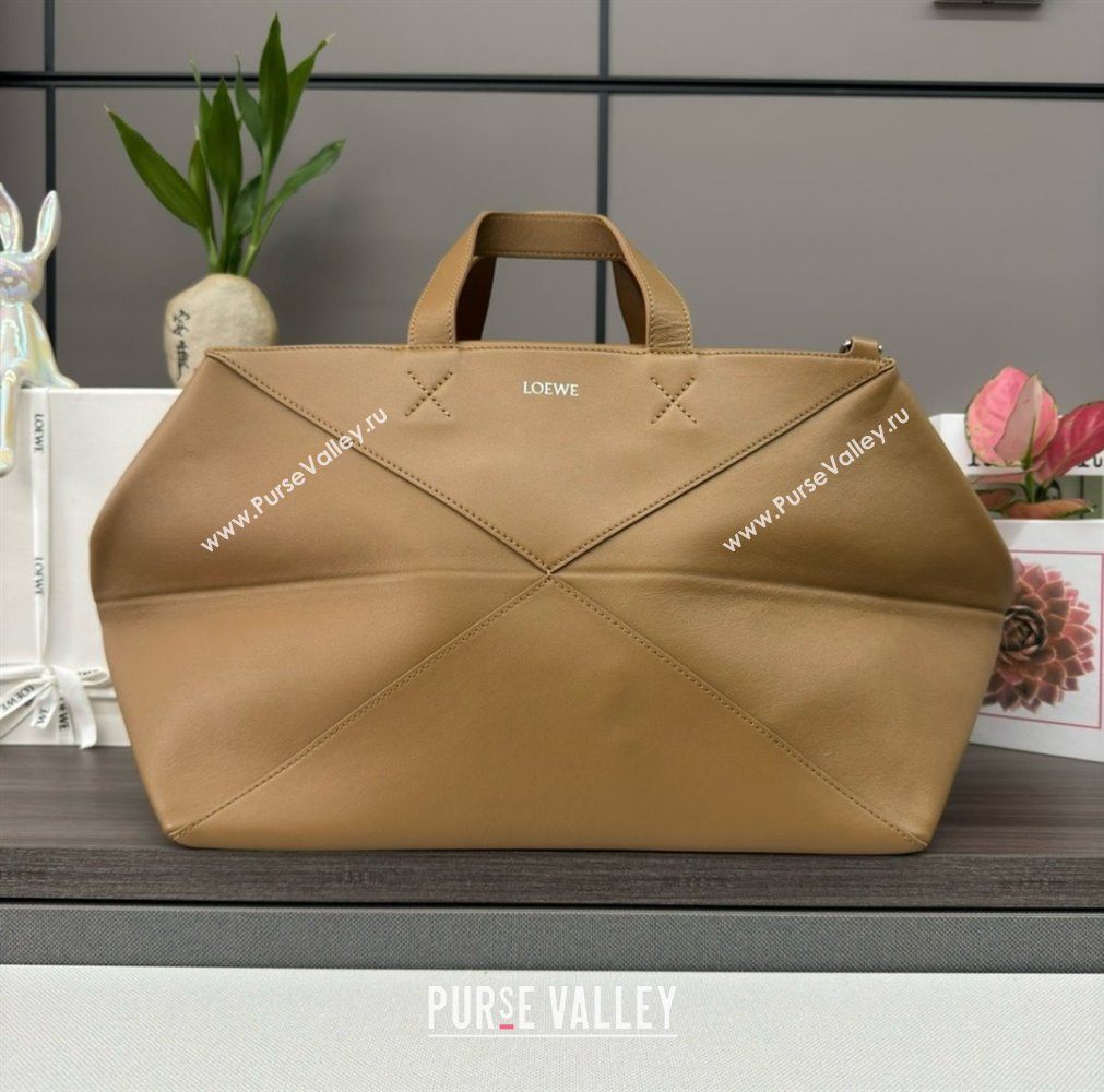 LOEWE PUZZLE FOLD DUFFLE TOTE BROWN 2024 (YONGSHENG-240123-01)