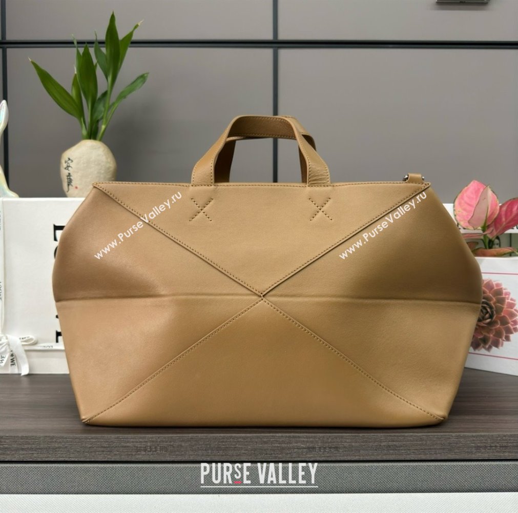 LOEWE PUZZLE FOLD DUFFLE TOTE BROWN 2024 (YONGSHENG-240123-01)