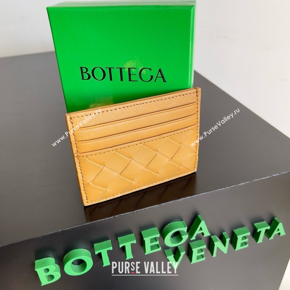 Bottega Veneta Intrecciato Credit Card Case beige 2024 (MISU-240123-11)