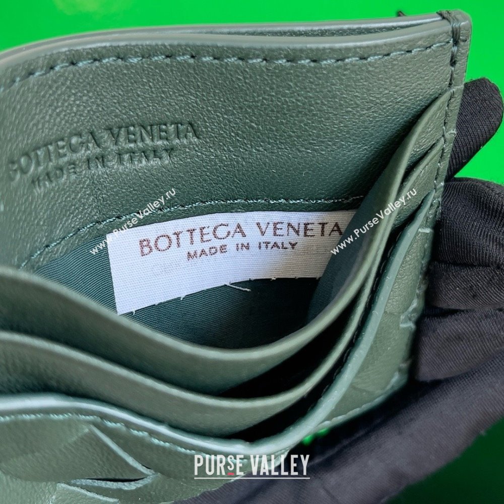 Bottega Veneta Intrecciato Credit Card Case aloe 2024 (MISU-240123-10)