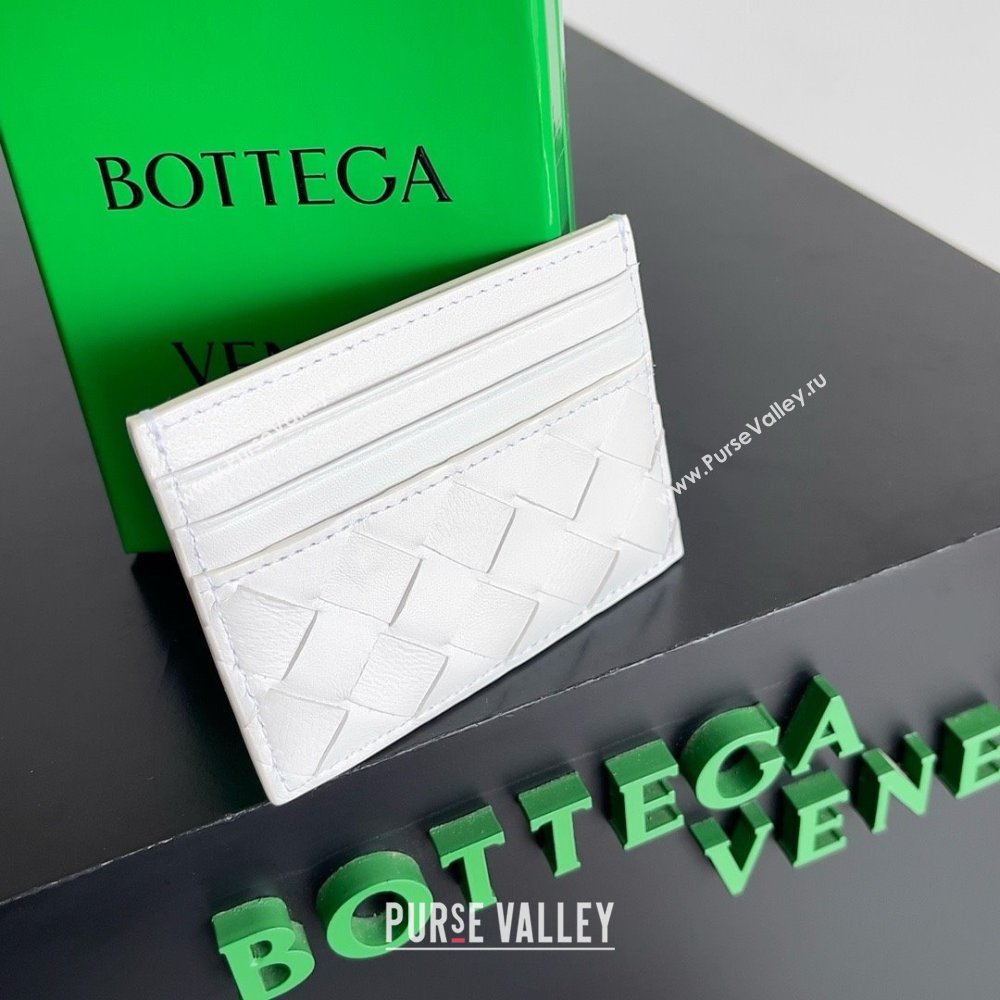 Bottega Veneta Intrecciato Credit Card Case white 2024 (MISU-240123-12)