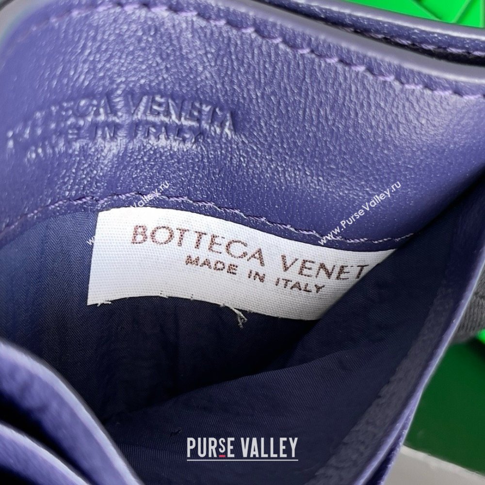 Bottega Veneta Intrecciato Credit Card Case royal blue 2024 (MISU-240123-13)