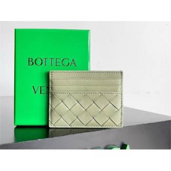 Bottega Veneta Intrecciato Credit Card Case apple green 2024 (MISU-240123-15)