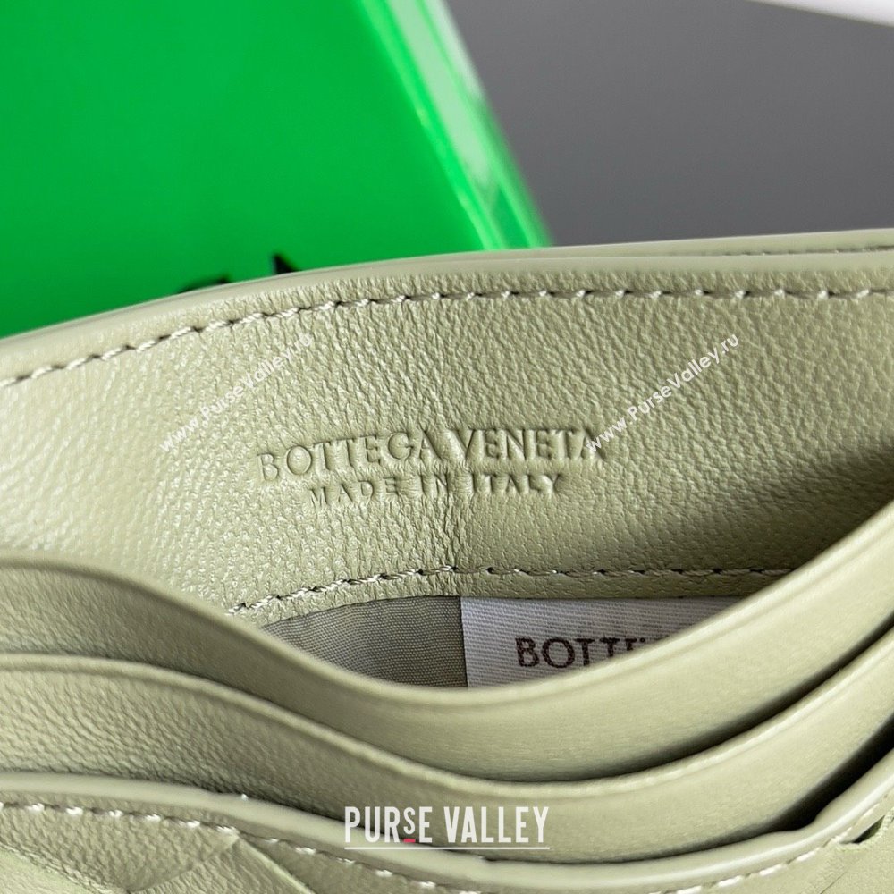 Bottega Veneta Intrecciato Credit Card Case apple green 2024 (MISU-240123-15)