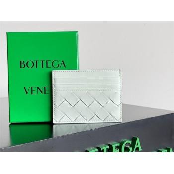 Bottega Veneta Intrecciato Credit Card Case light green 2024 (MISU-240123-17)