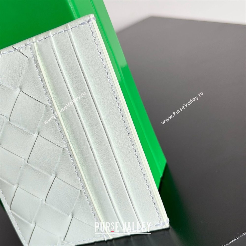 Bottega Veneta Intrecciato Credit Card Case light green 2024 (MISU-240123-17)