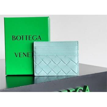 Bottega Veneta Intrecciato Credit Card Case sky blue 2024 (MISU-240123-18)