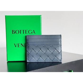 Bottega Veneta Intrecciato Credit Card Case navy blue 2024 (MISU-240123-20)