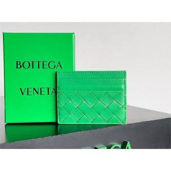 Bottega Veneta Intrecciato Credit Card Case Parakeet 2024 (MISU-240123-22)