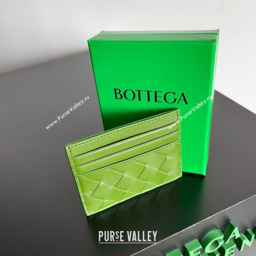 Bottega Veneta Intrecciato Credit Card Case Avocado 2024 (MISU-240123-19)