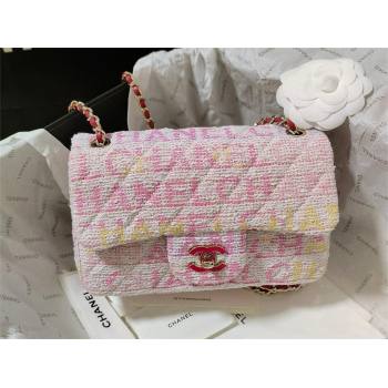 chanel coco printed tweed mini flap bag 2024 (jiyuan-240124-01)