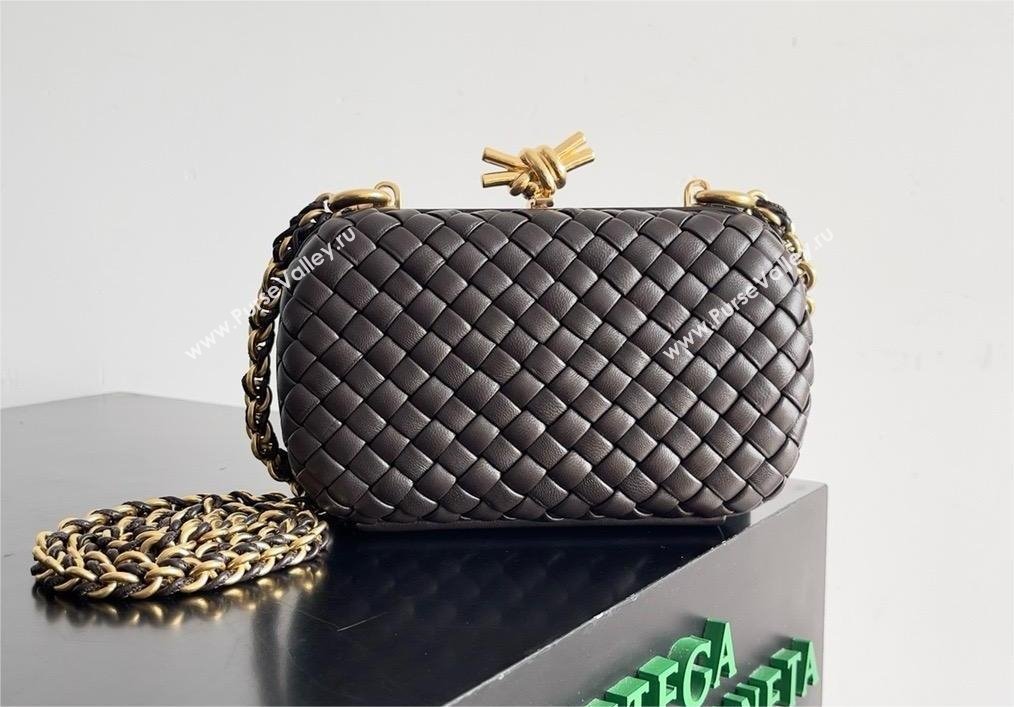 Bottega Veneta Minaudiere knot clutch Fondant 2024 (MISU-240123-06)