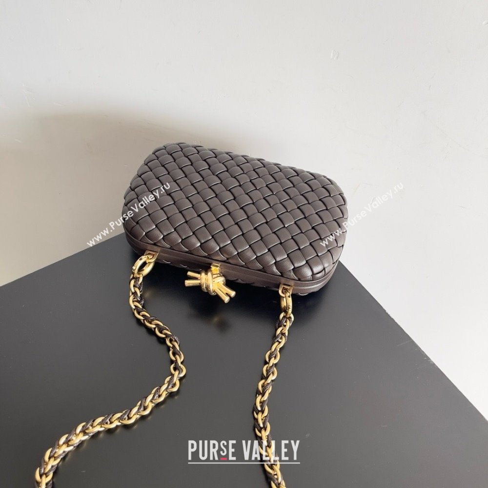 Bottega Veneta Minaudiere knot clutch Fondant 2024 (MISU-240123-06)